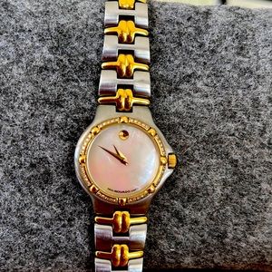 Movado Women’s (ladies ) two tone watch.